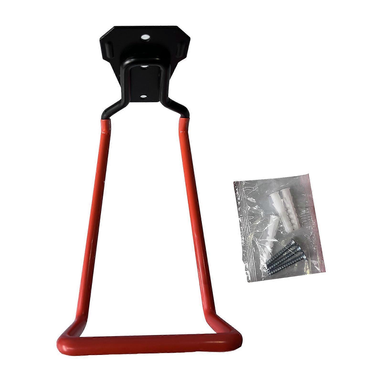 Spacesaving wallmounted hose holder for home or workshop use