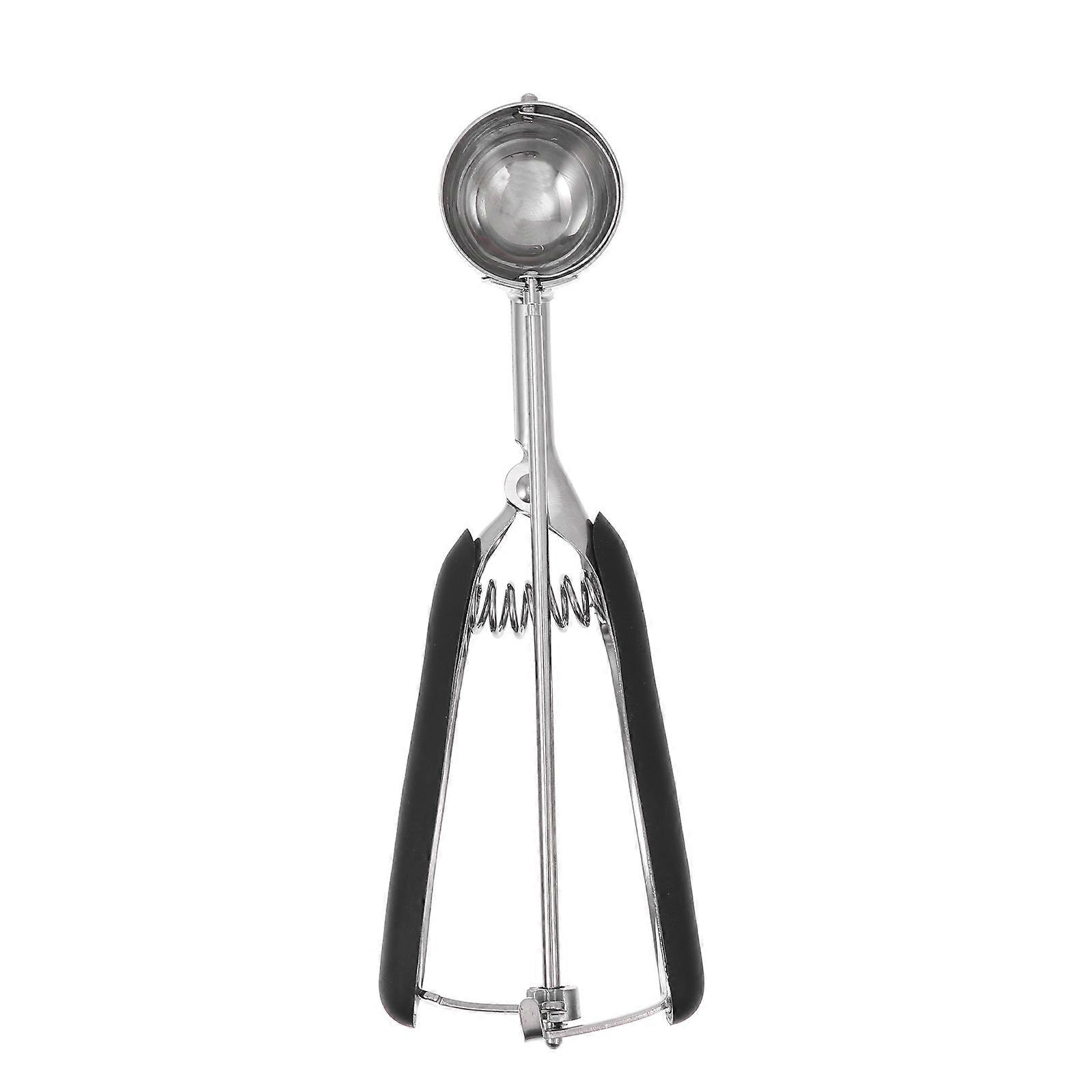 Kitchen Tool Ice Cream Scoops Easy Trigger Cooking Professional Cooks 20X7X3CM Black 2Pcs