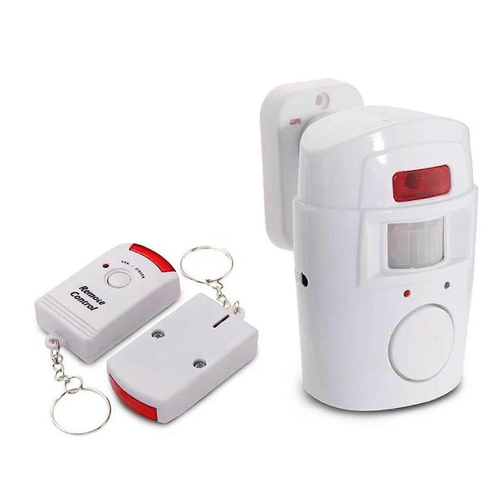 Wireless Motion Detection Alarm 125dB Remote Controlled Battery Powered Home Security System for Doors Sheds
