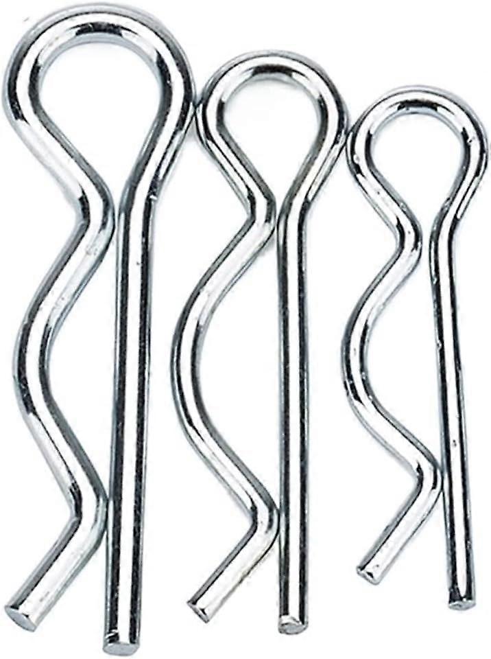 Cotter Pins, Stainless Steel M1 M1.2 M1.6 M1.8 M2 M2.5 M3 M3.5 M4 R Type Spring Pins 1.6x28mm for Vehicle Clips (10 Pieces)