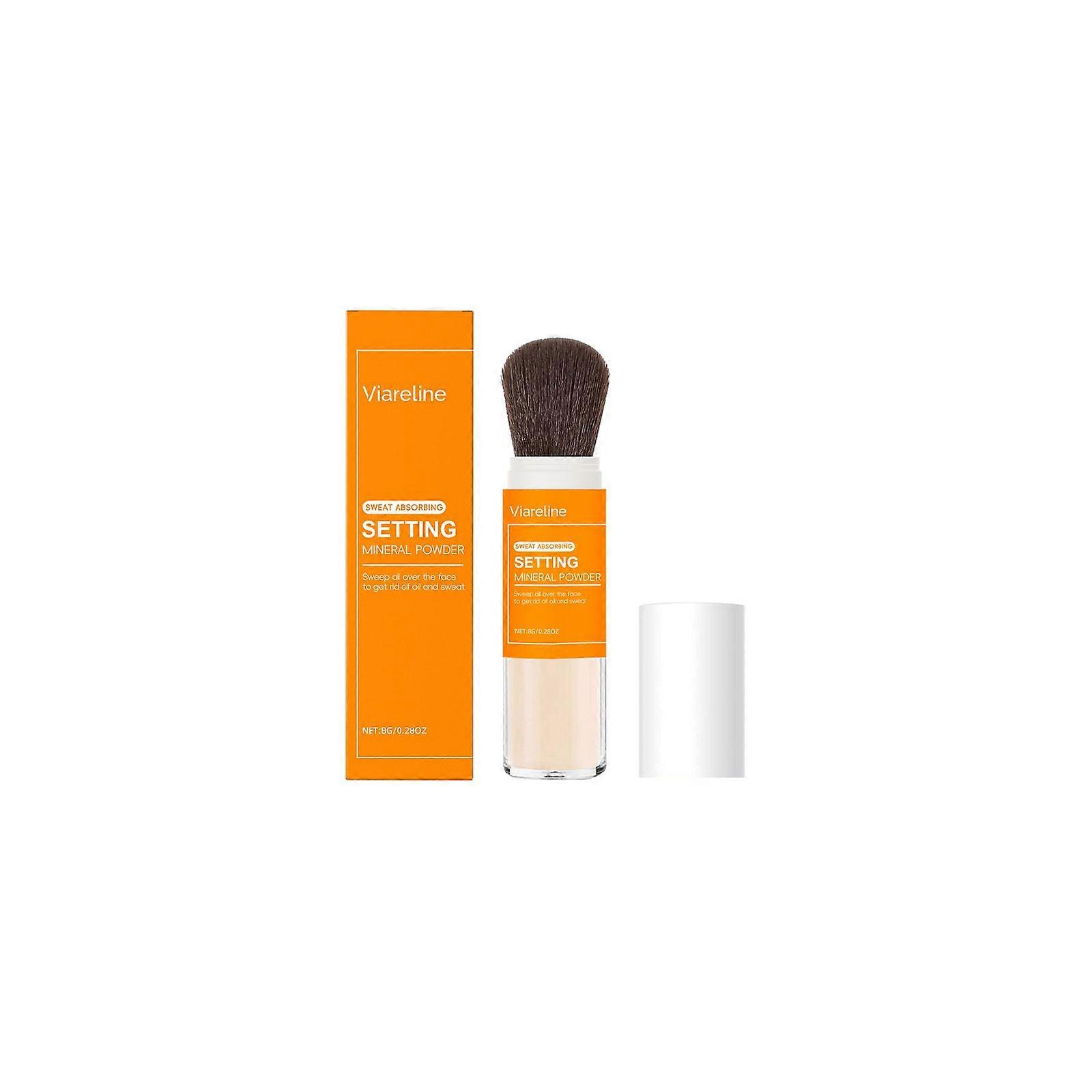 Sweat Absorbing Translucent Mineral Powder - Mess-free Loose Powder Makeup That Controls Oil & Sweat Shine - Makeup Setting Powder For Oily Skin - Mat