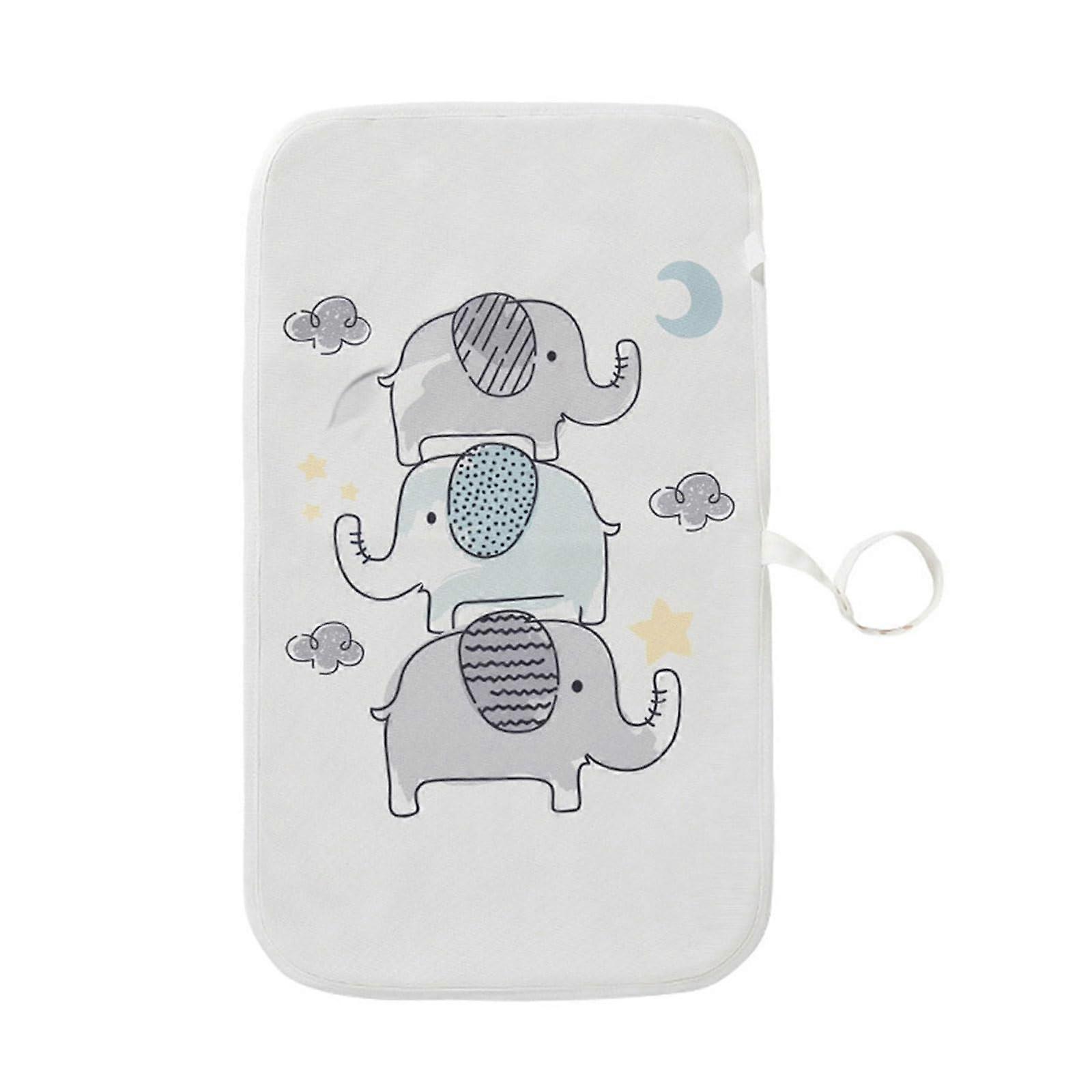 Baumwolle Reusable Waterproof Baby Changing Mat Portable Lightweight Diaper Changing Pad for Easy Diaper Changes