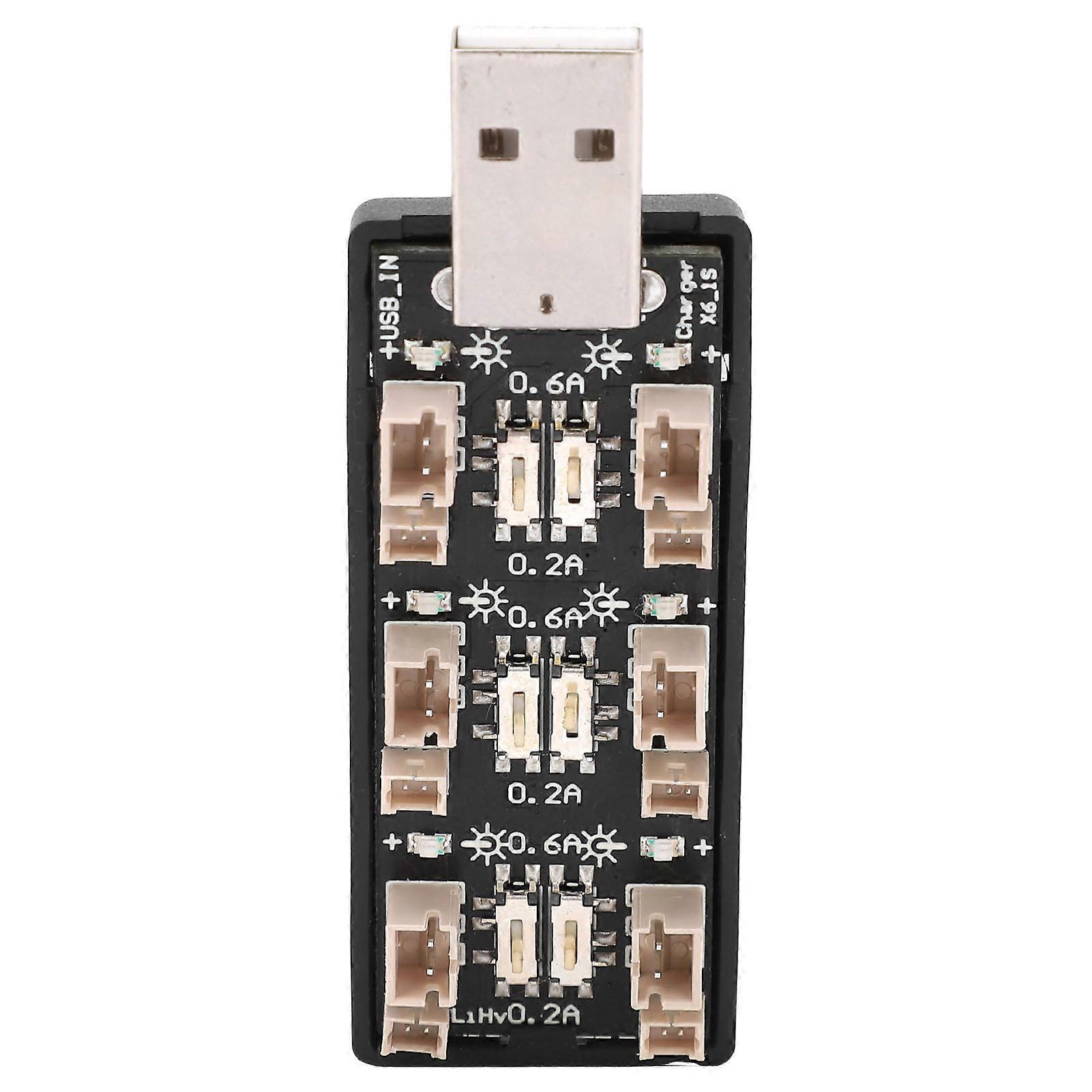 Lithium Battery Charging Board 6‑Channel USB to 3.8V High Voltage Components 4.35V