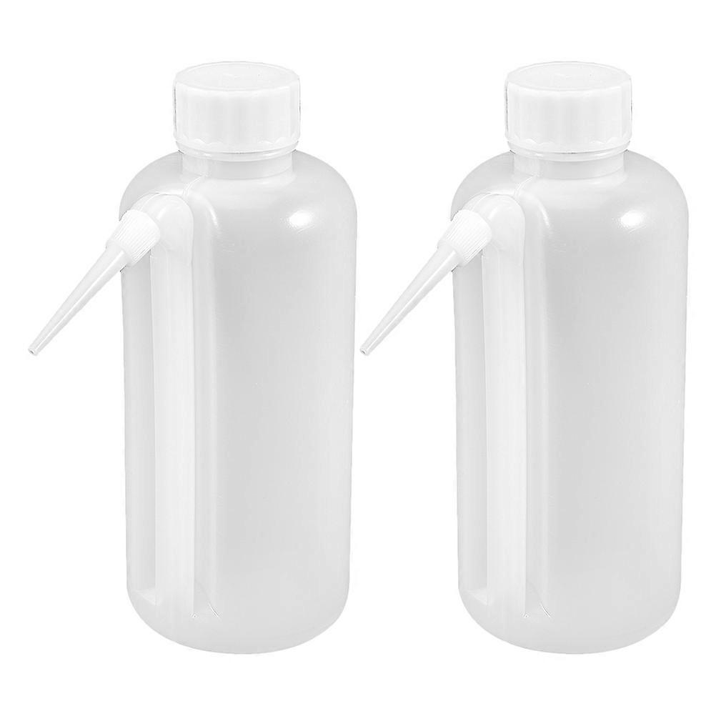 Transparent Squeeze Bottles for Kitchen Use with Design and Side Straw 500ml