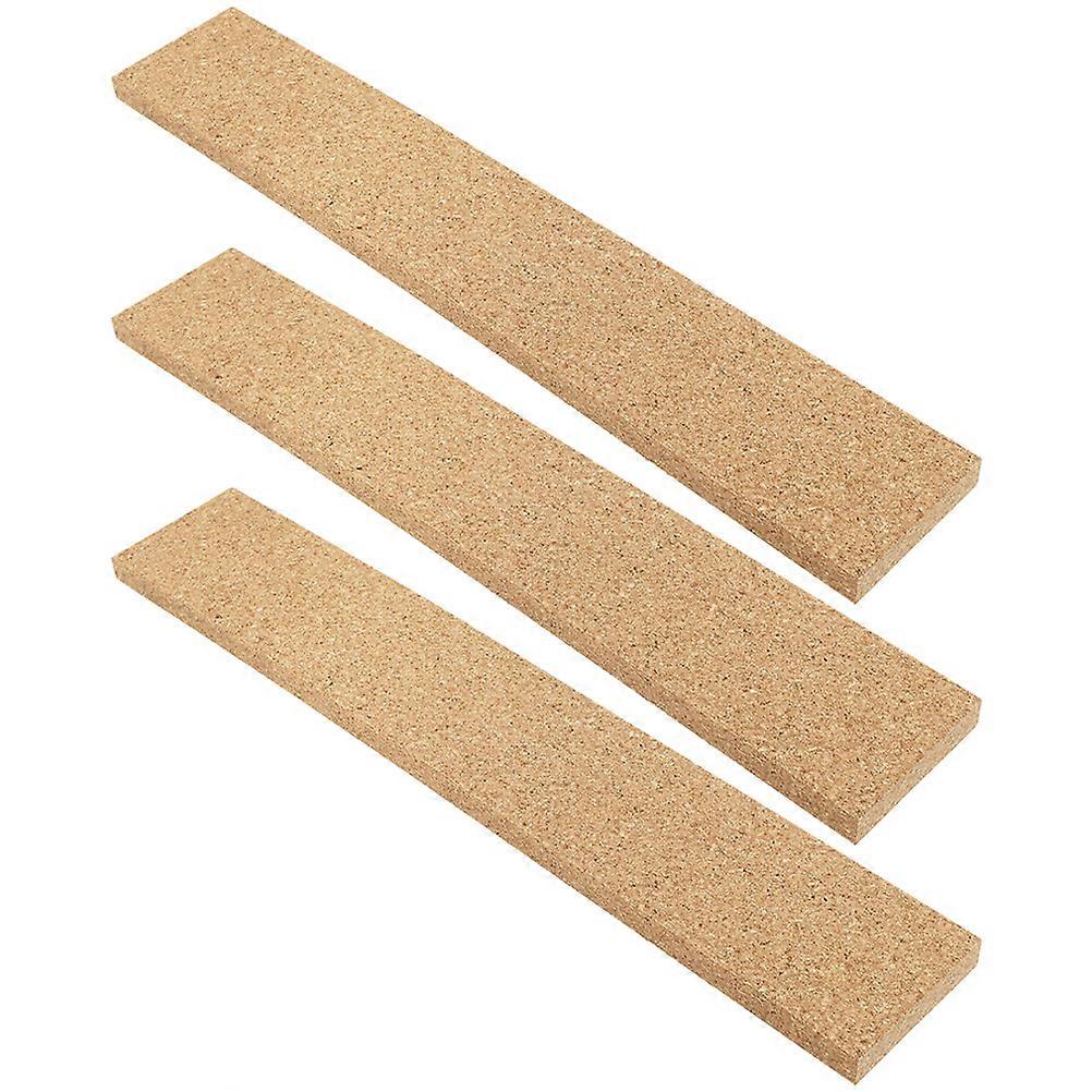 3pcs Thick Self Adhesive Cork Board Strips for Office & Home Notice Boards – Easy Install, Classic Wood Finish, Wall Mountable Message Board Strips
