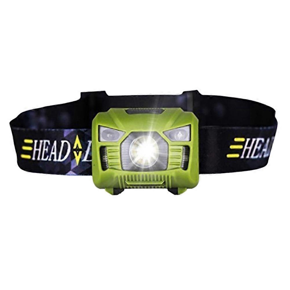 Rechargeable Headlamp Rotatable Led Torch For Night Use Outdoor Activities Green 1Set