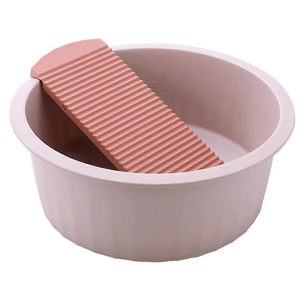 Baby Cleaning Basin Portable Baby Face Basin Outdoor Use Laundry Soaking PP Material 14×14×5.1in 1 Set