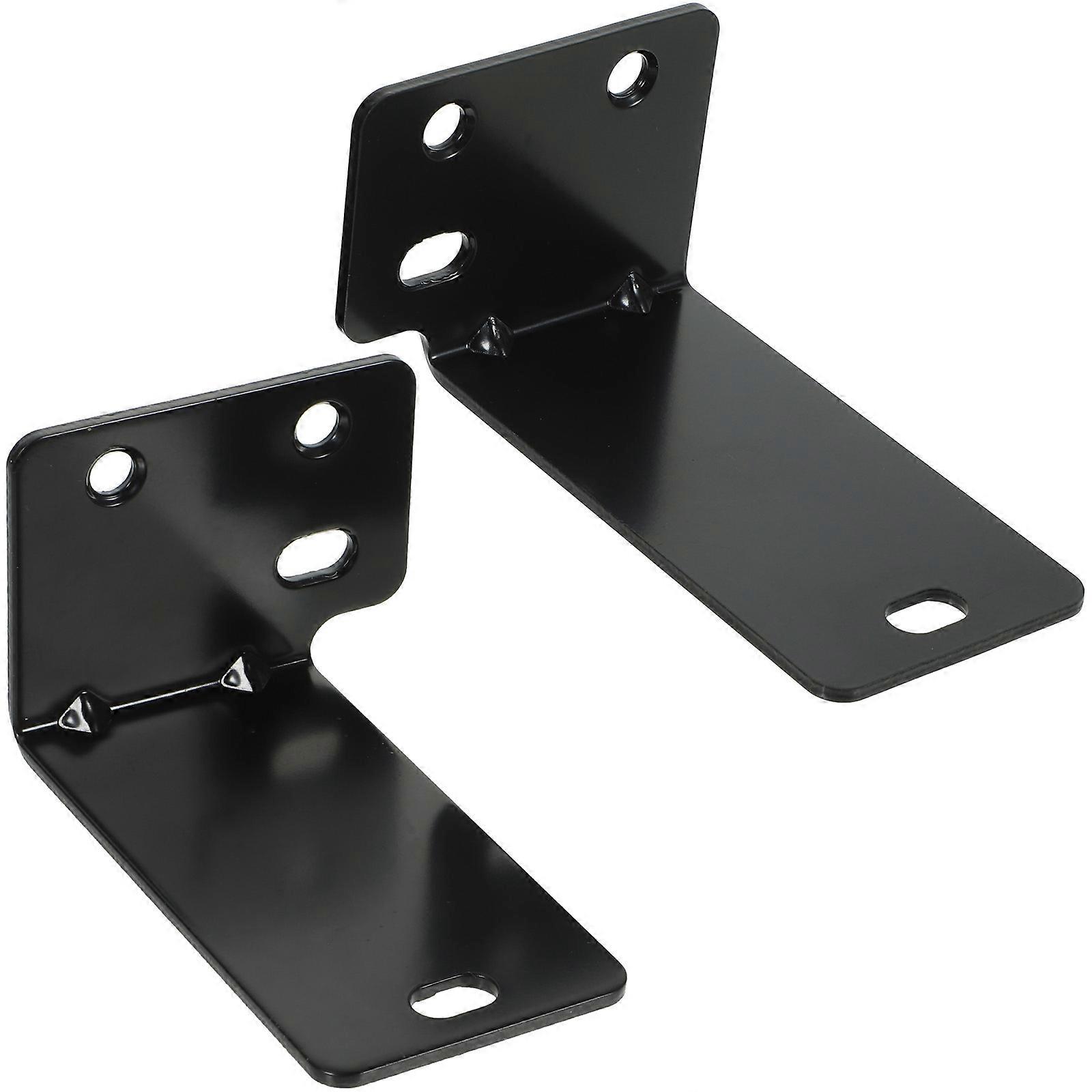 Wall Shelf Bracket Floating Shelf Support Mounting Speaker Wall Mount 9x6.1cm Metal Sleek Design Homeowners 1Set