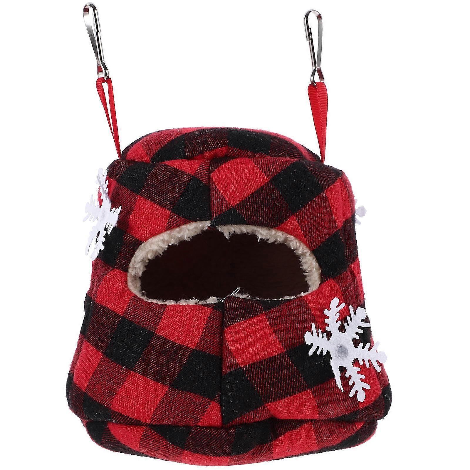 Bird Cuddle Hut Small Hamster Hideout Cage Chinchilla House Winter Bird Parrot Hanging Nest Security Provider 1Pack