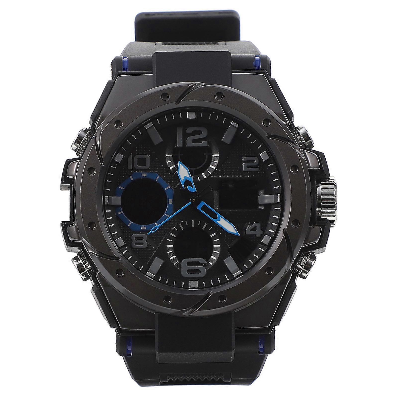 Digital Watch For Exams Luminous Electronic Watch Everyday Use Round Shape Alarm Setting Timing Function 1Set