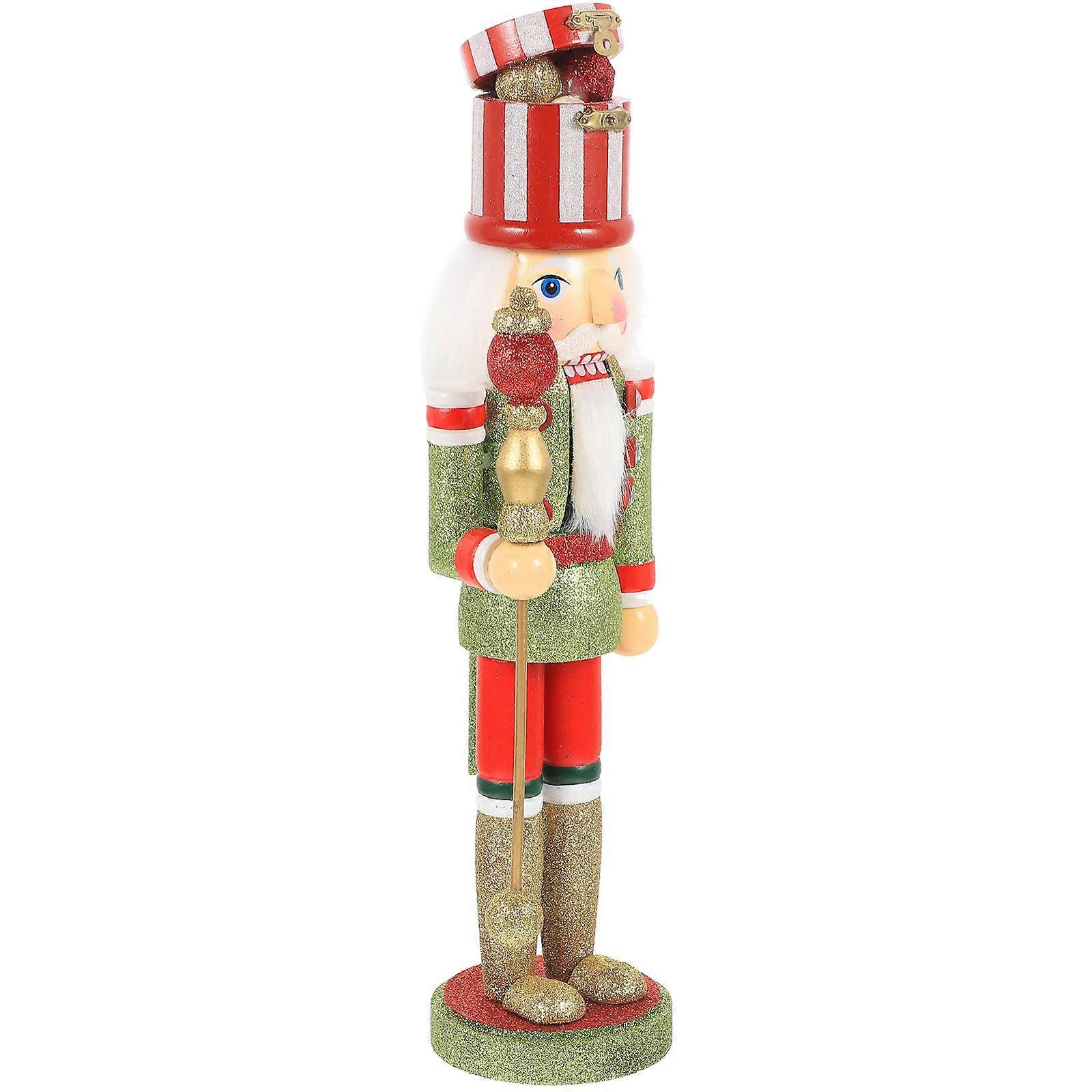 Christmas Nutcracker Figure Wooden Nutcracker Puppet Decoration