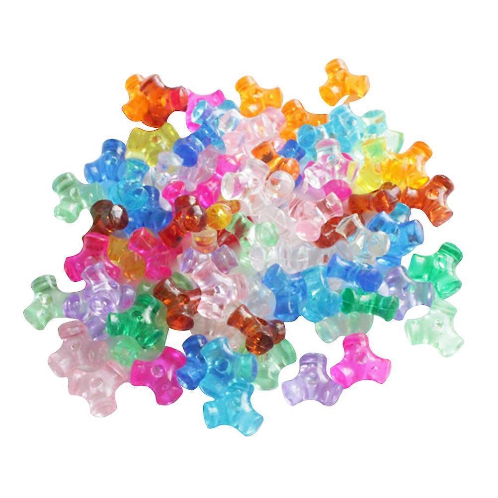 Plastic Paillette Beads Triangular Shape Craft Projects Diy Activities Assorted Color 1000Pcs