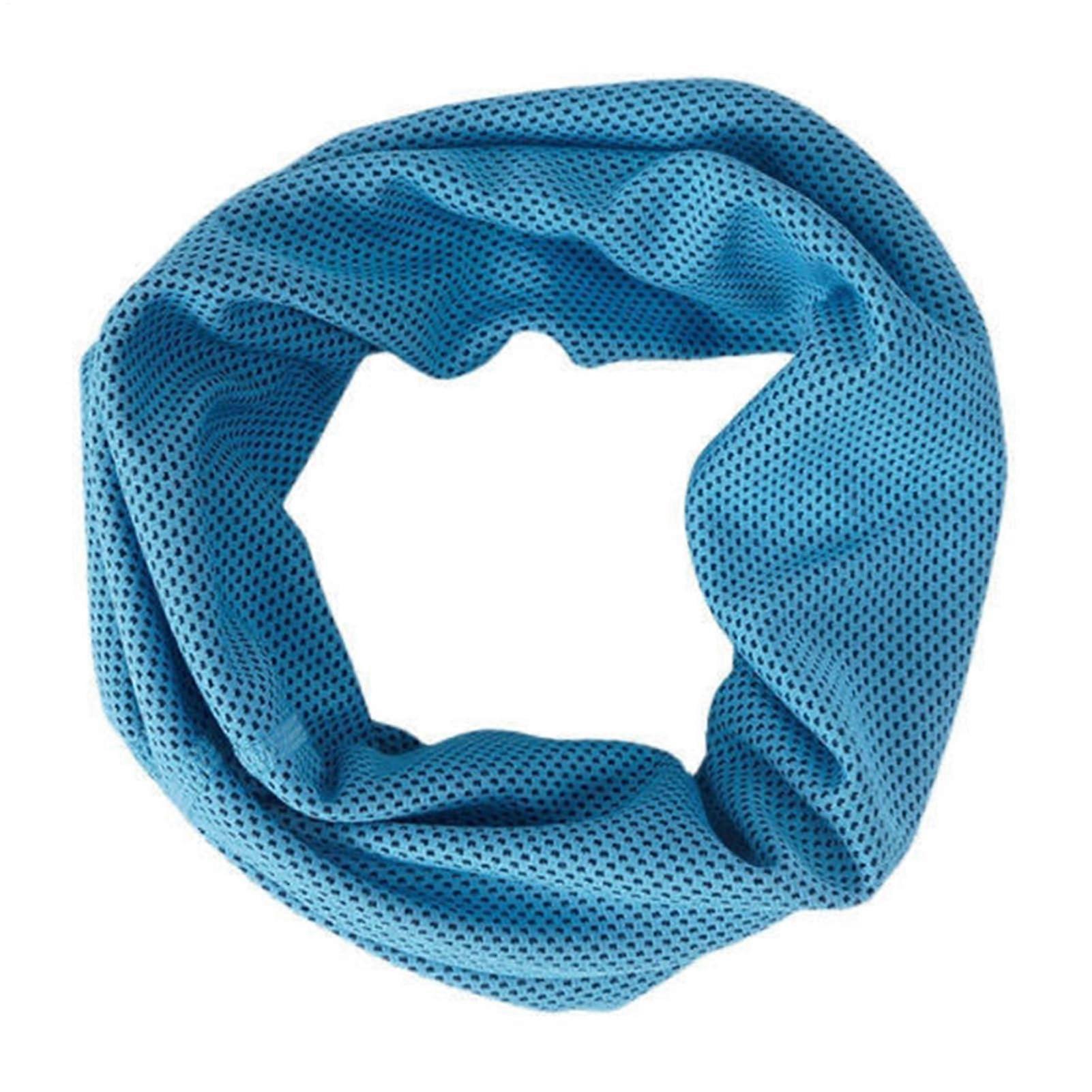 Cooling Wristband Quick-Drying Microfiber Towel For Sweat Soft Breathable Gym Armband Sky Blue