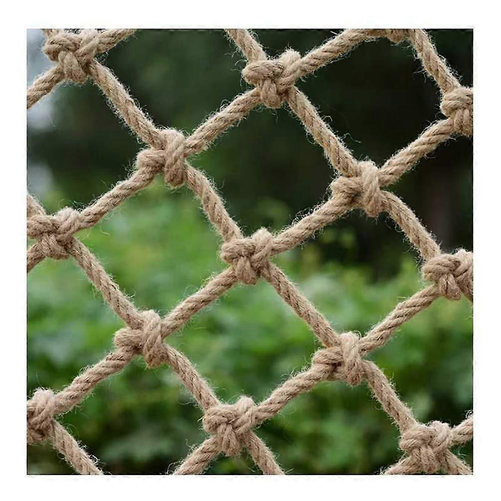 Hemp rope net for truck, fence, decoration, climbing, playground, ecofriendly (1x5m)