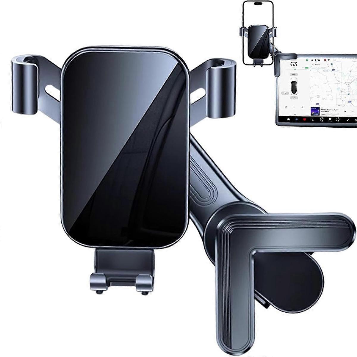Pour tesla model 3 modèle y écran de voiture support de téléphone support de téléphone portable triangle, version mécanique