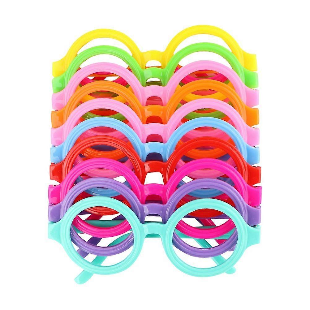10Pcs Baby Round Glasses Frames Funny Glasses Frames Photography Props