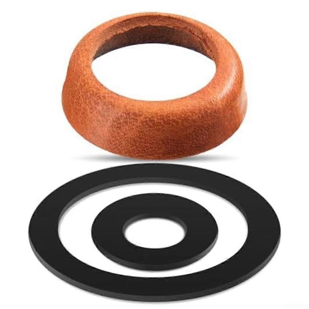 Seal for piston pump, leather piston cups for Type 75 hand pump with sealing ring and piston cup seal kit (Brown)