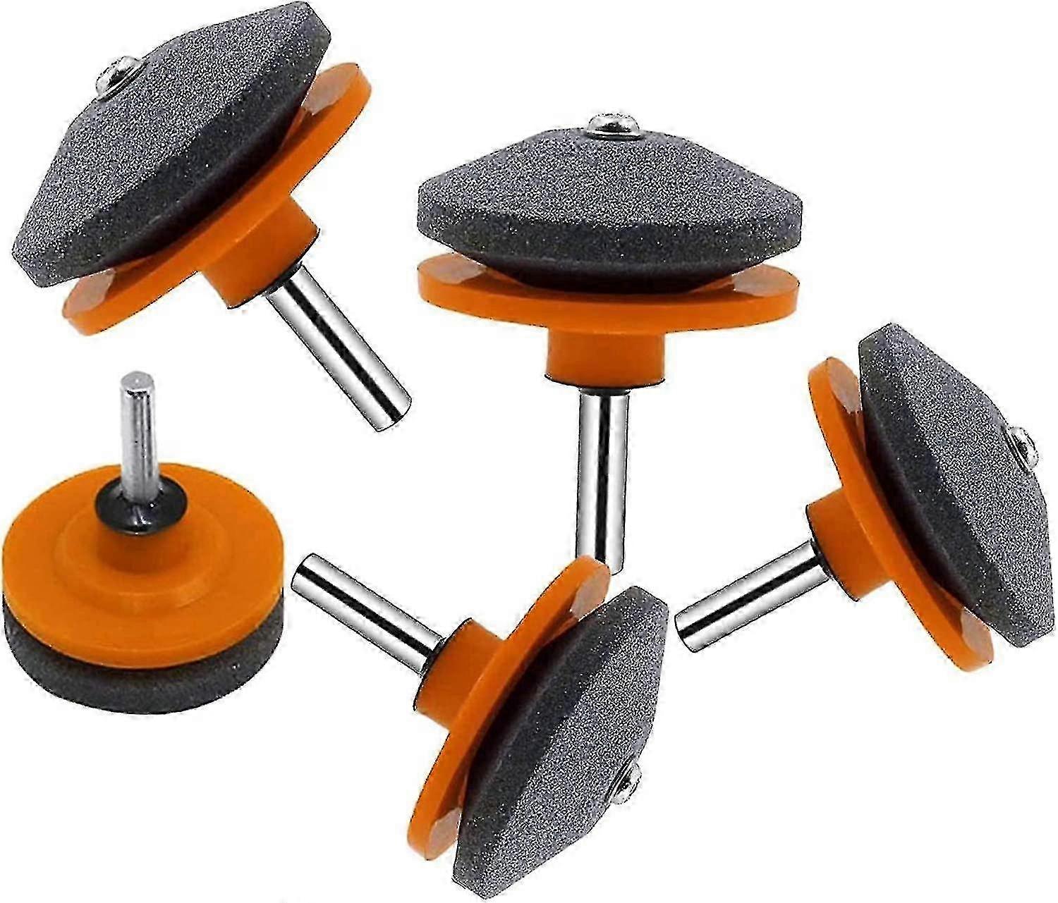 AURA 5pcs Lawn Mower Blade Sharpener, Heavy Duty Garden Tool Sharpener, Precise Multipurpose Sharpener-MXBC