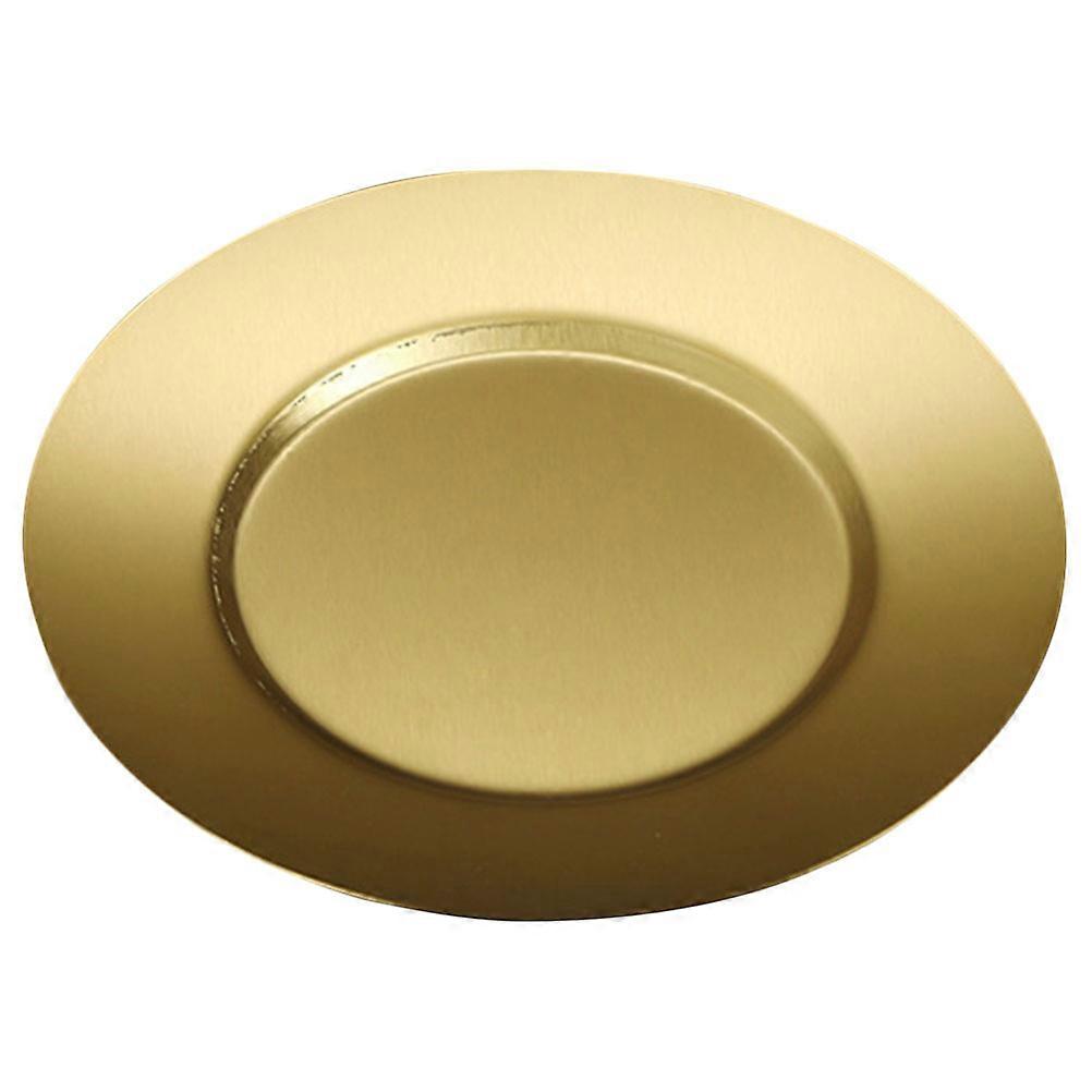Golden Stainless Steel Dinner Plates for Home Use Portable and 7.87 Inches
