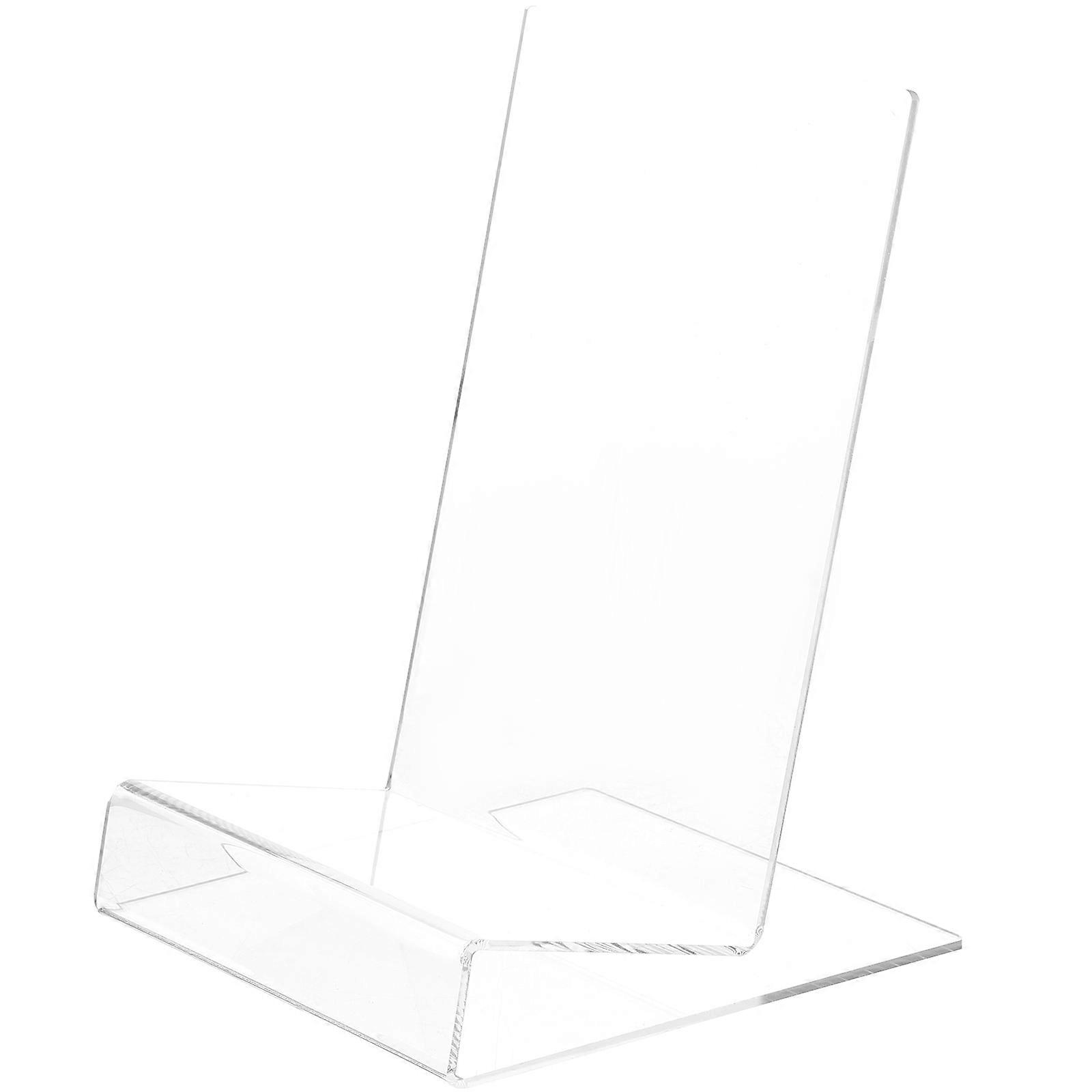 Tabletop Book Display L Shape Acrylic Disc Display Holder For Cookbooks Reading 1Pack