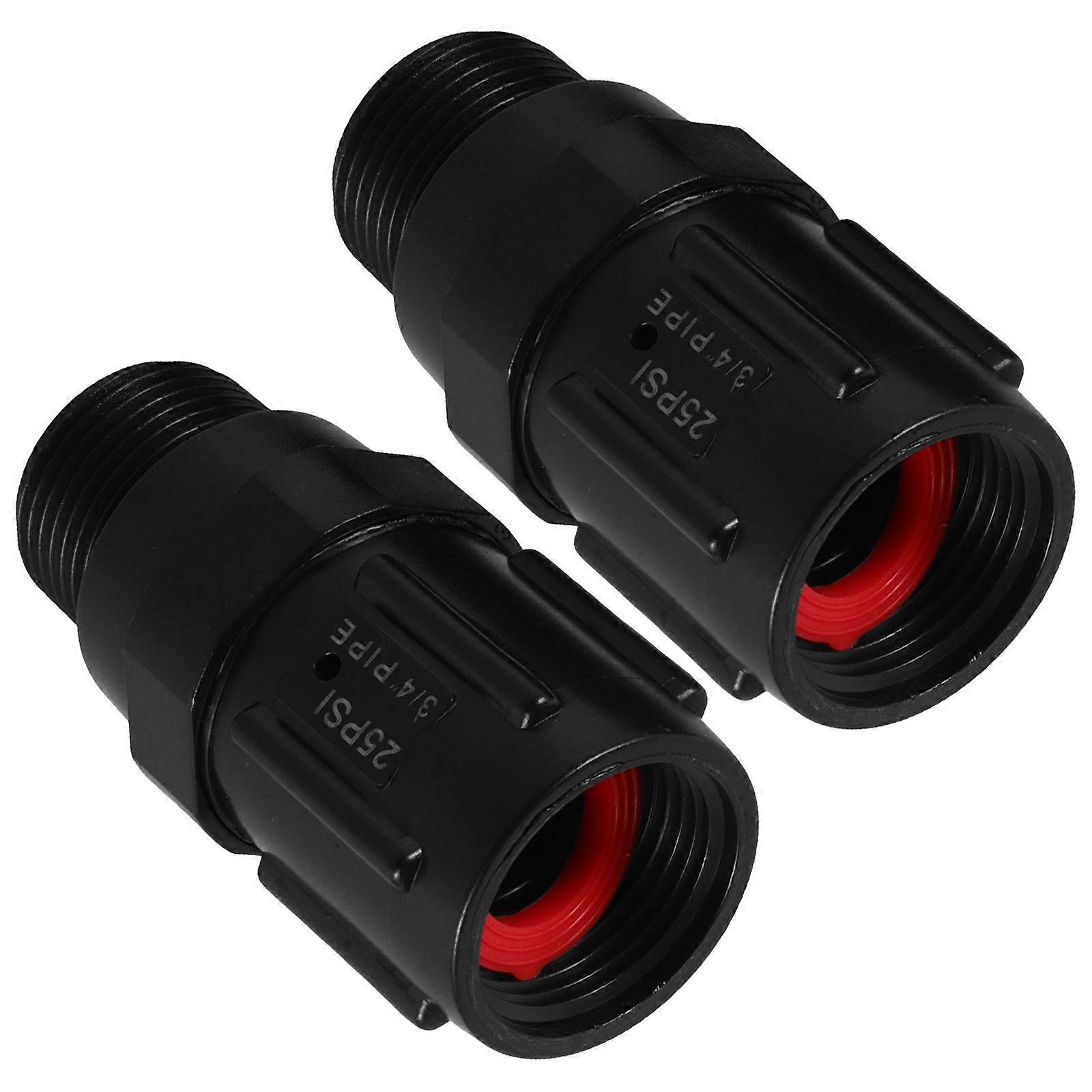 Black Plastic Faucet Adapter Kit for Filter 2Pcs Faucet Adapter