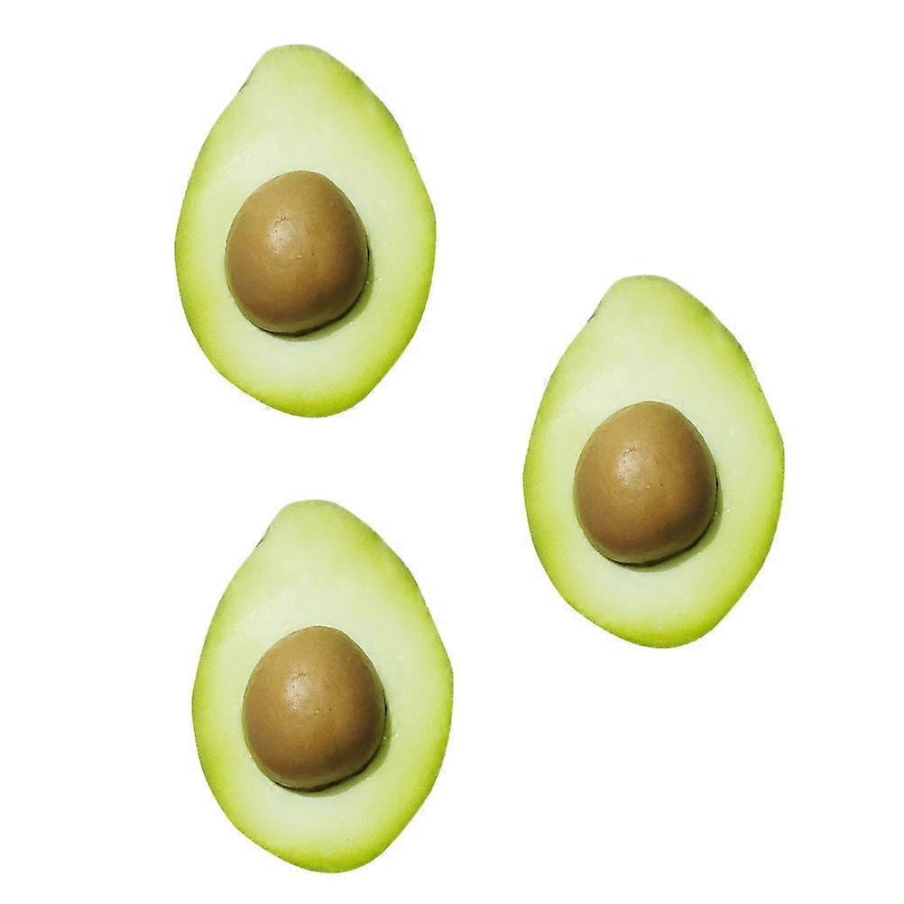 Artificial Avocado Decor Half Avocado Model for Decoration 3Pcs