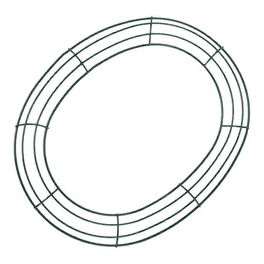 Easter Egg Shaped Wreath Frame for DIY Floral Arrangements Christmas Wire Oval Wreath Frame for Crafts and Home Decor Green