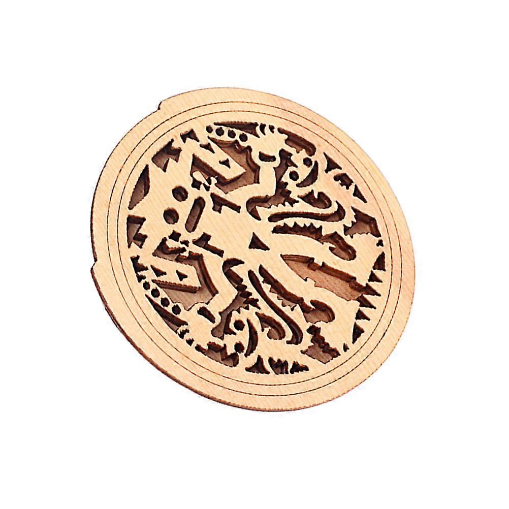 Soundhole Cover for Guitar with Feedback Reduction and Easy Installation Khaki Synthetic Material Fits 40 41 Inch Guitars