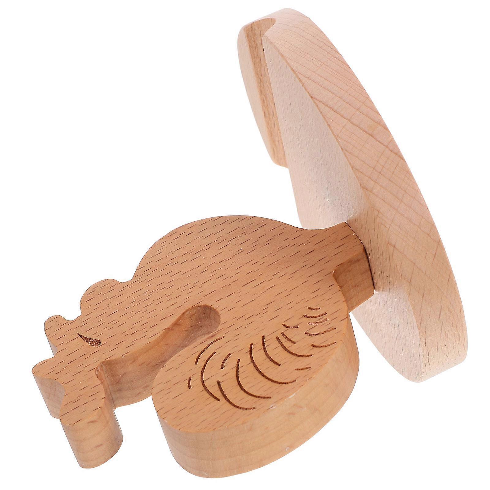 Creative Wooden Phone Holder Stand for Phones & Tablets – Lightweight, Portable, Stylish Striped Design with Enhanced Stability