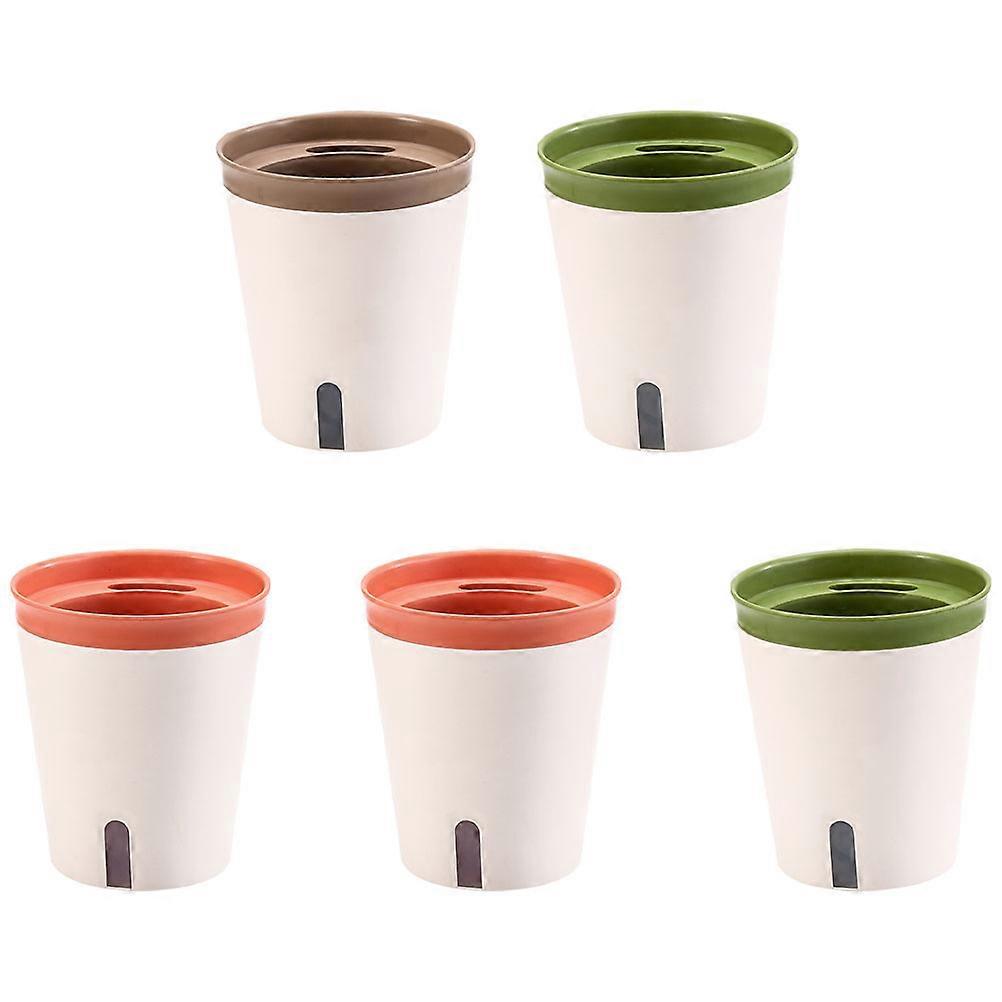 5pcs Self Watering Pot Succulent Flower Planter Absorbent Container for Home