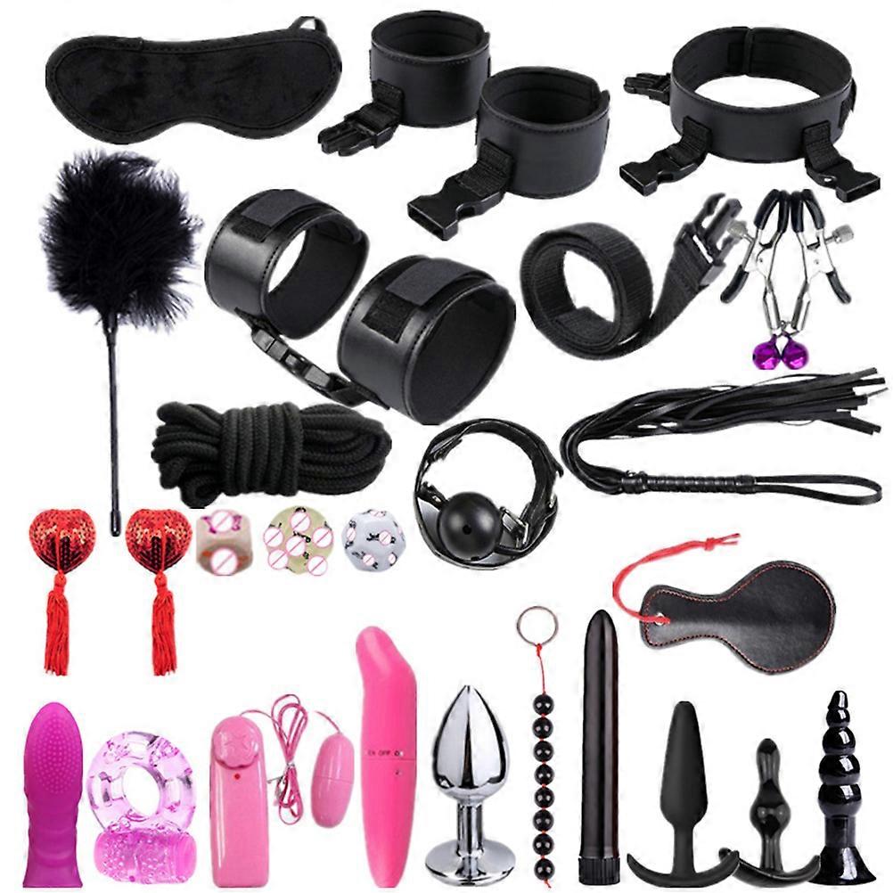 طقم ألعاب جلد بو 26 قطعة للأزواج ، 30 × 25 × 5 سم ، 780 جرام