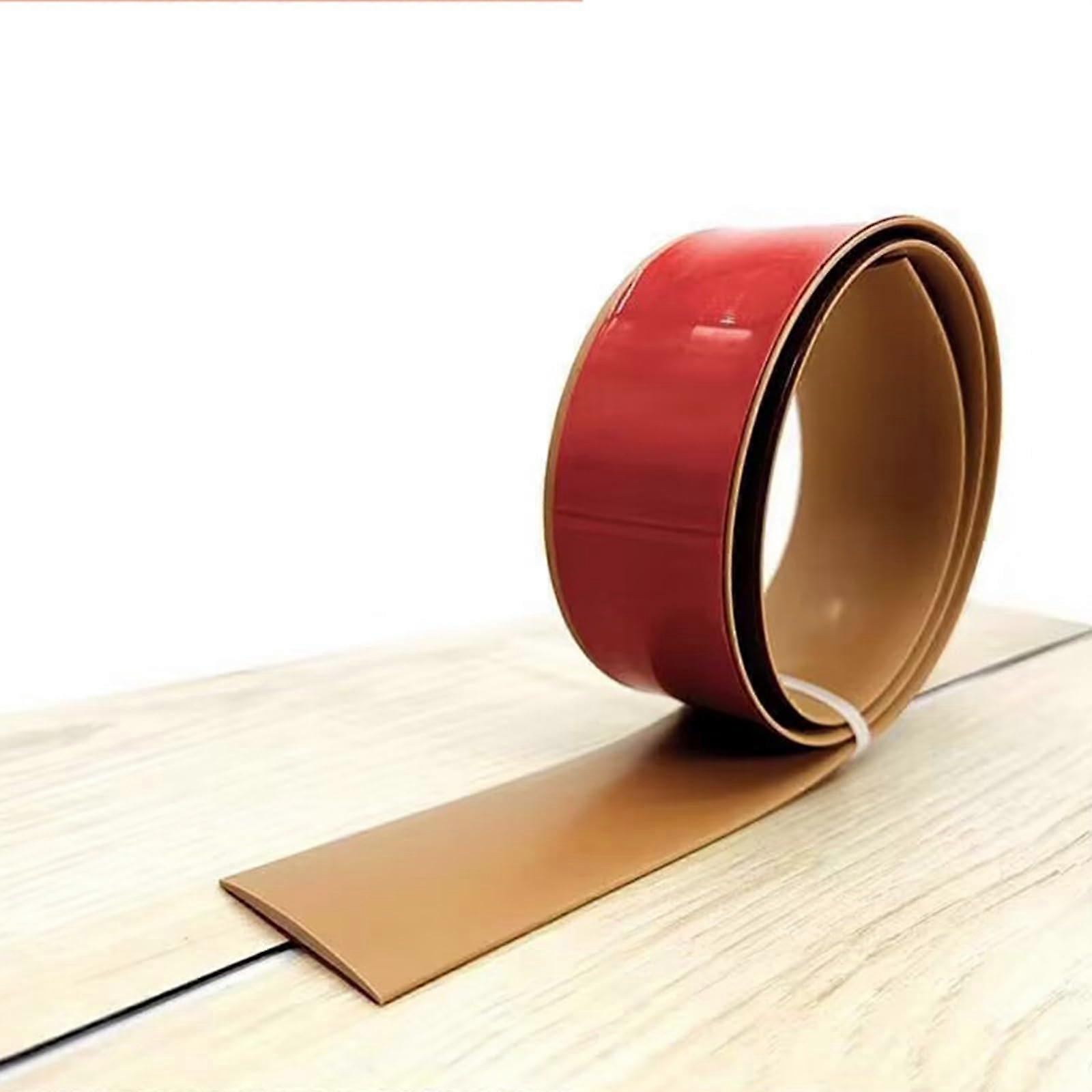 Transition floor strips, wooden floor edge strips, selfadhesive floor stickers, threshold joint decorative strips (size: 500cm)(W, 7.6cm) 7.6cm W.
