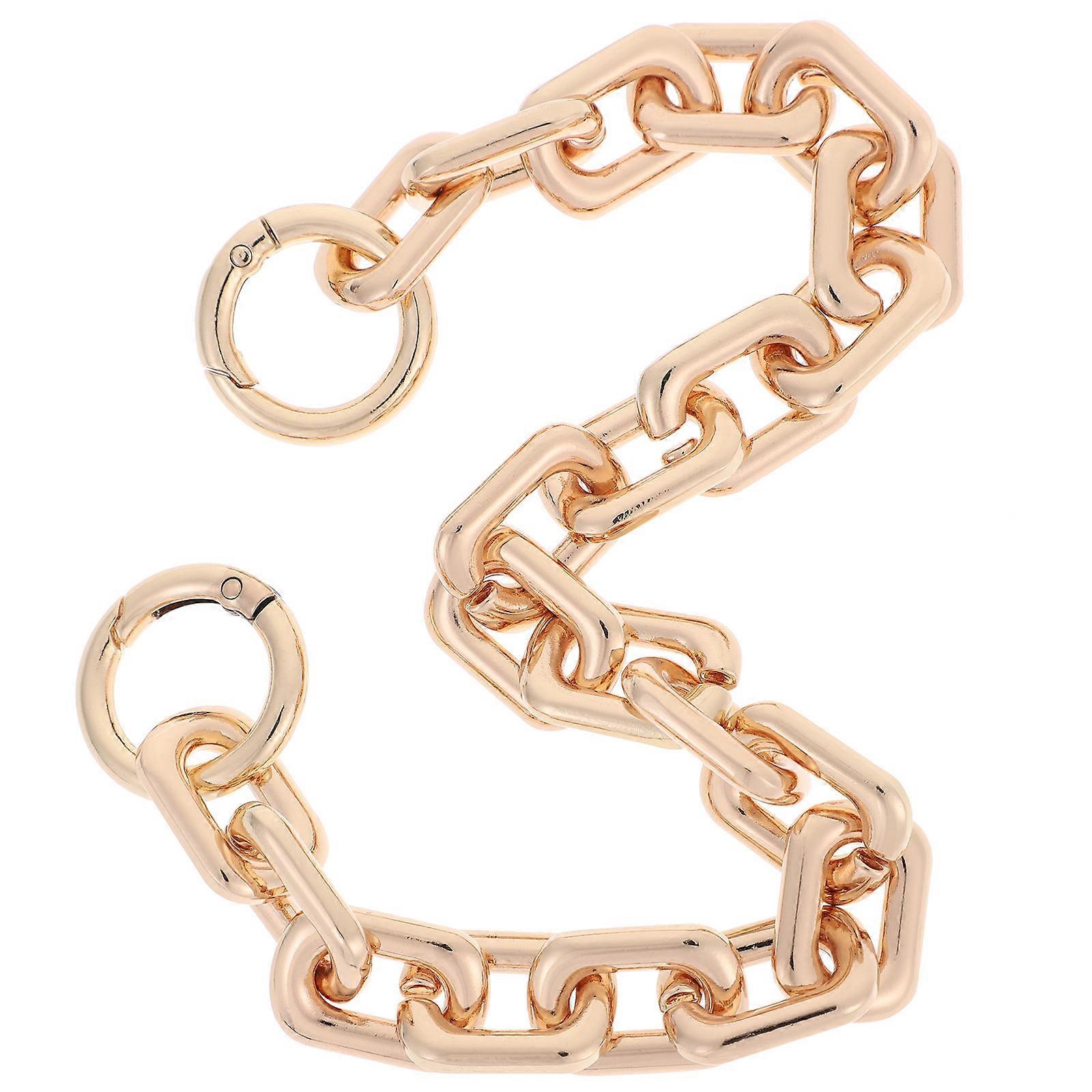 Handbag Chain Strap Replacement Shoulder Bag Extender Various Occasions Sturdy Golden 36.00X2.00X1.50CM Alloy 1Set