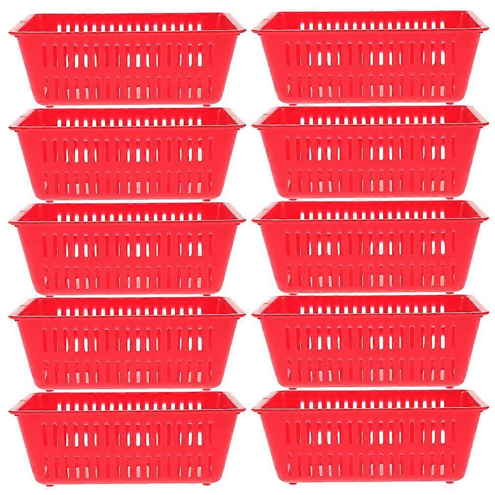 Play Center Plastic Basket Storage 10Set Multi-function Coin Containers Rectangular Design For General Users