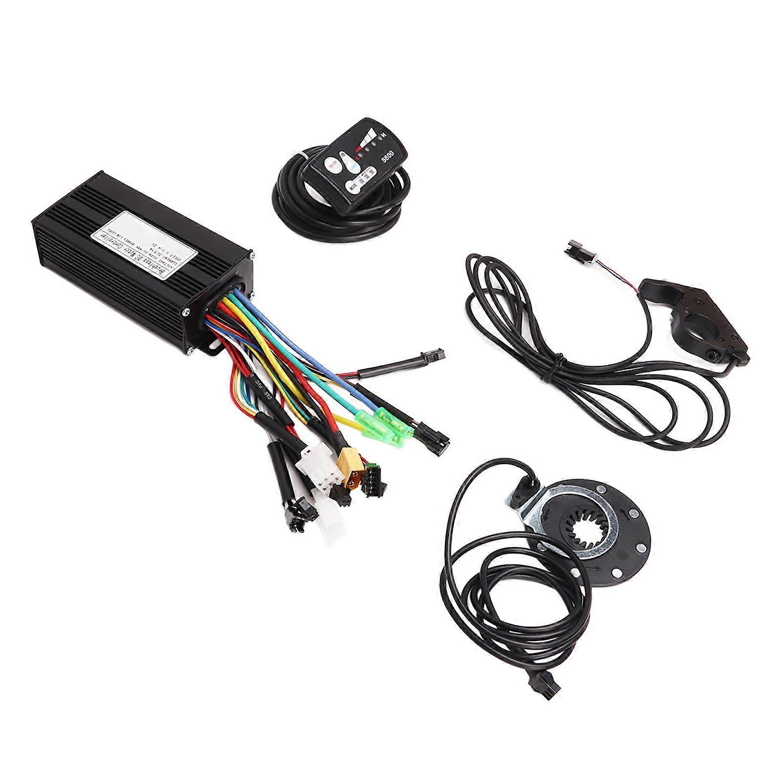 24V 36V 48V Sine Waving Controller Thumb Throttle PAS LED LCD Meter Electric Bike 3 Mode Motor Controller Set