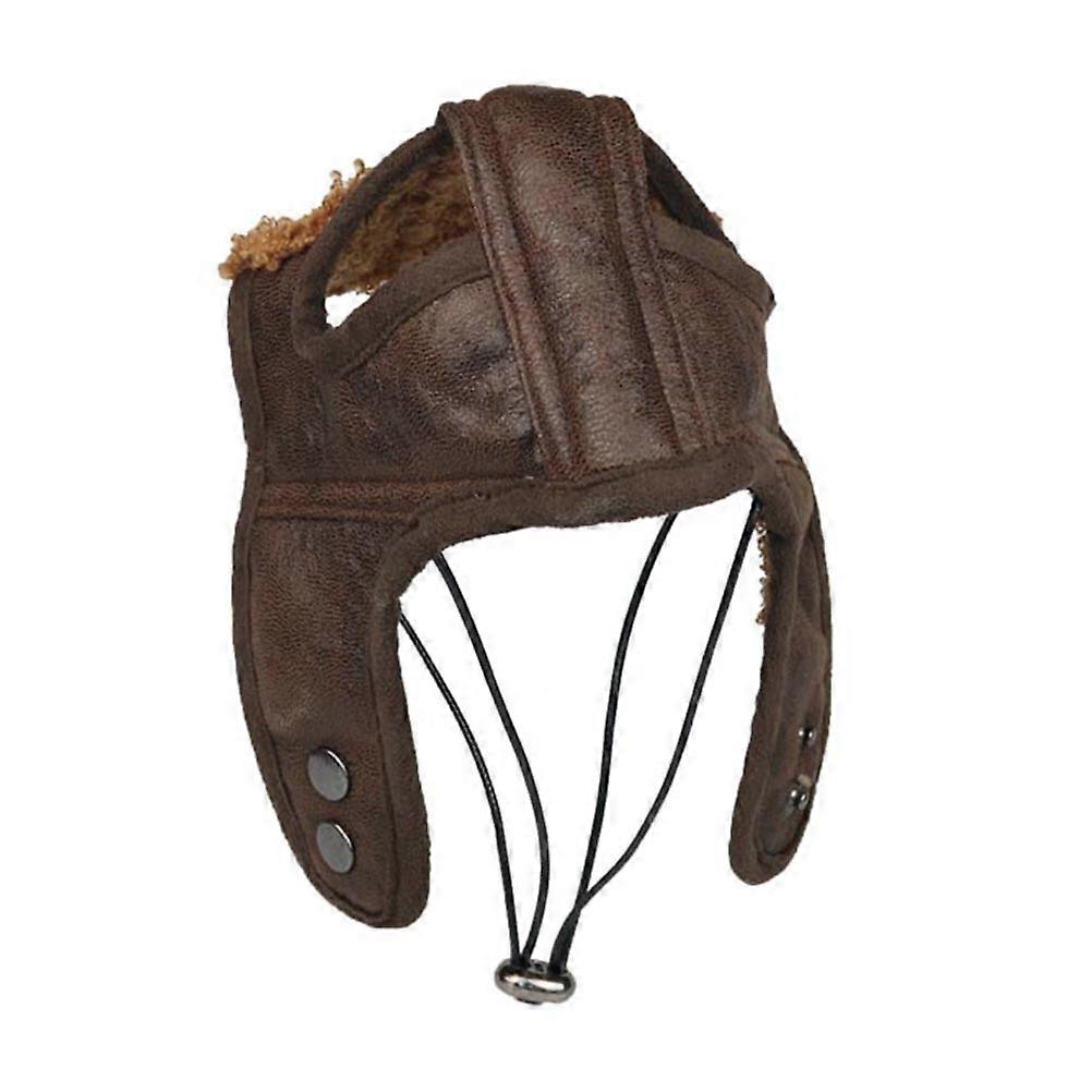 Simple Design Pet Costume Hat For Dogs And Cats Ideal For Parties And Various Occasions In Coffee Color 1Set