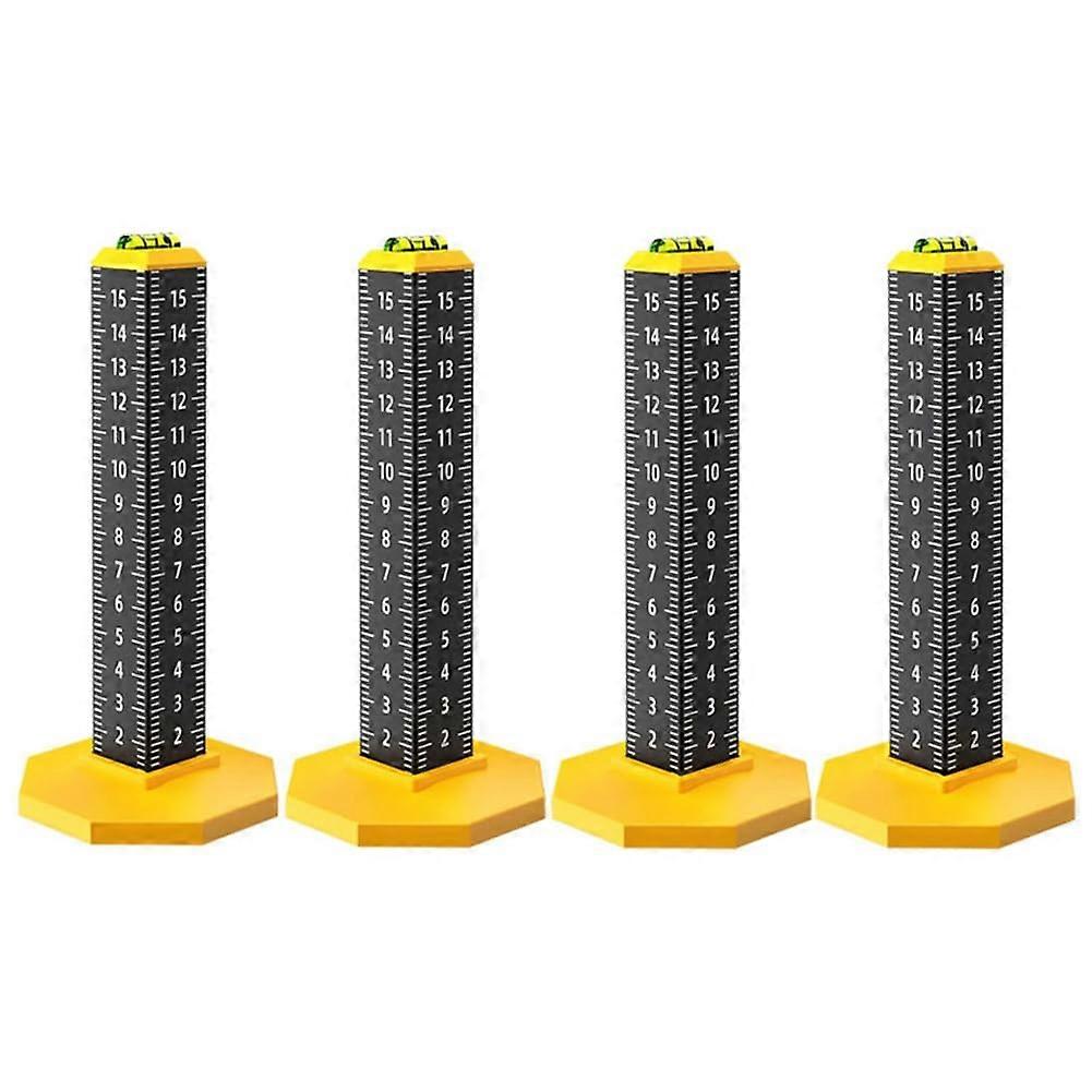 Ceiling leveling ruler, tool for laying floor and wall tiles, lightweight steel artifact, horizontal spirit level, 4 pieces.