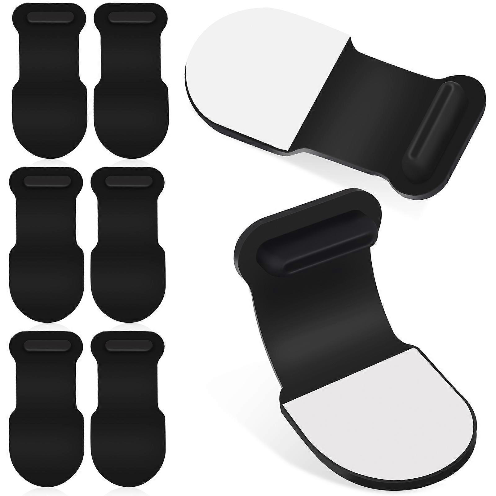 Dustproof Charging Port Plug 8Pcs Silicone Compatible For iPhone Devices Daily Use Black Adhesive