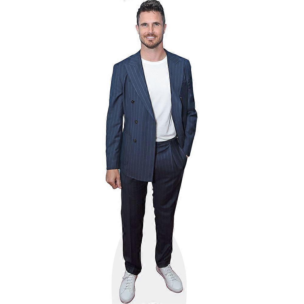 Robbie Amell (Blue Suit) Cardboard Cutout (lifesize OR mini size). Standee. Stand Up.