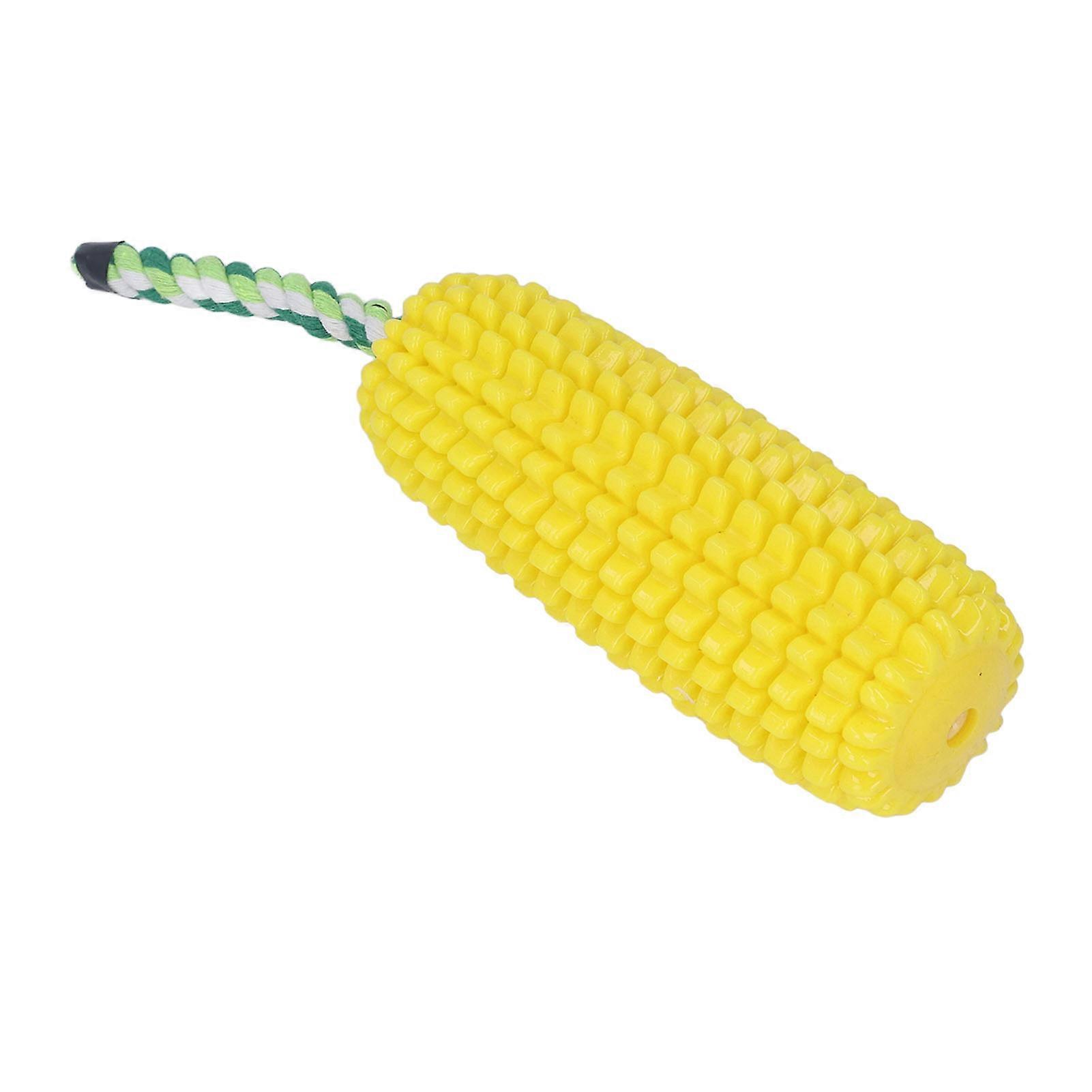 Dog Chew Toy for Aggressive Chewers Squeaky Interactive Puppy Corn Stick Teethbrush