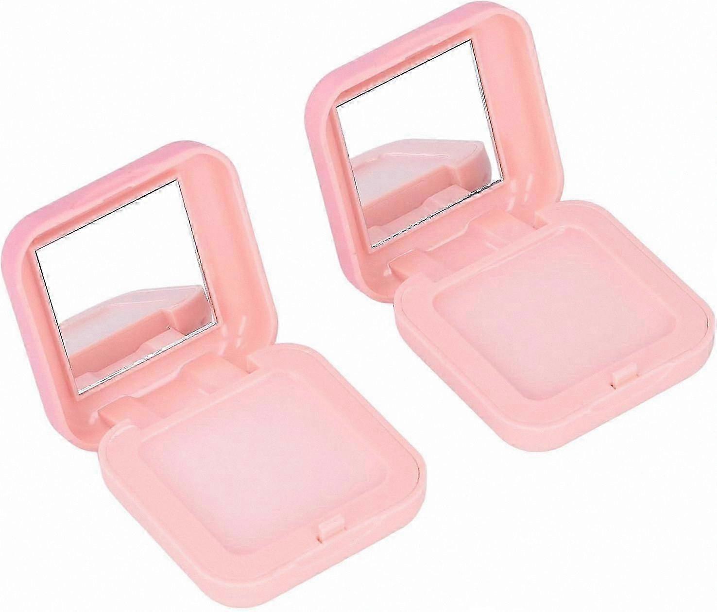 Set of 2 Portable Solid Perfume Balm with Mirror, Non-Volatile, Light Scent, Compact for Travel and Special Occasions