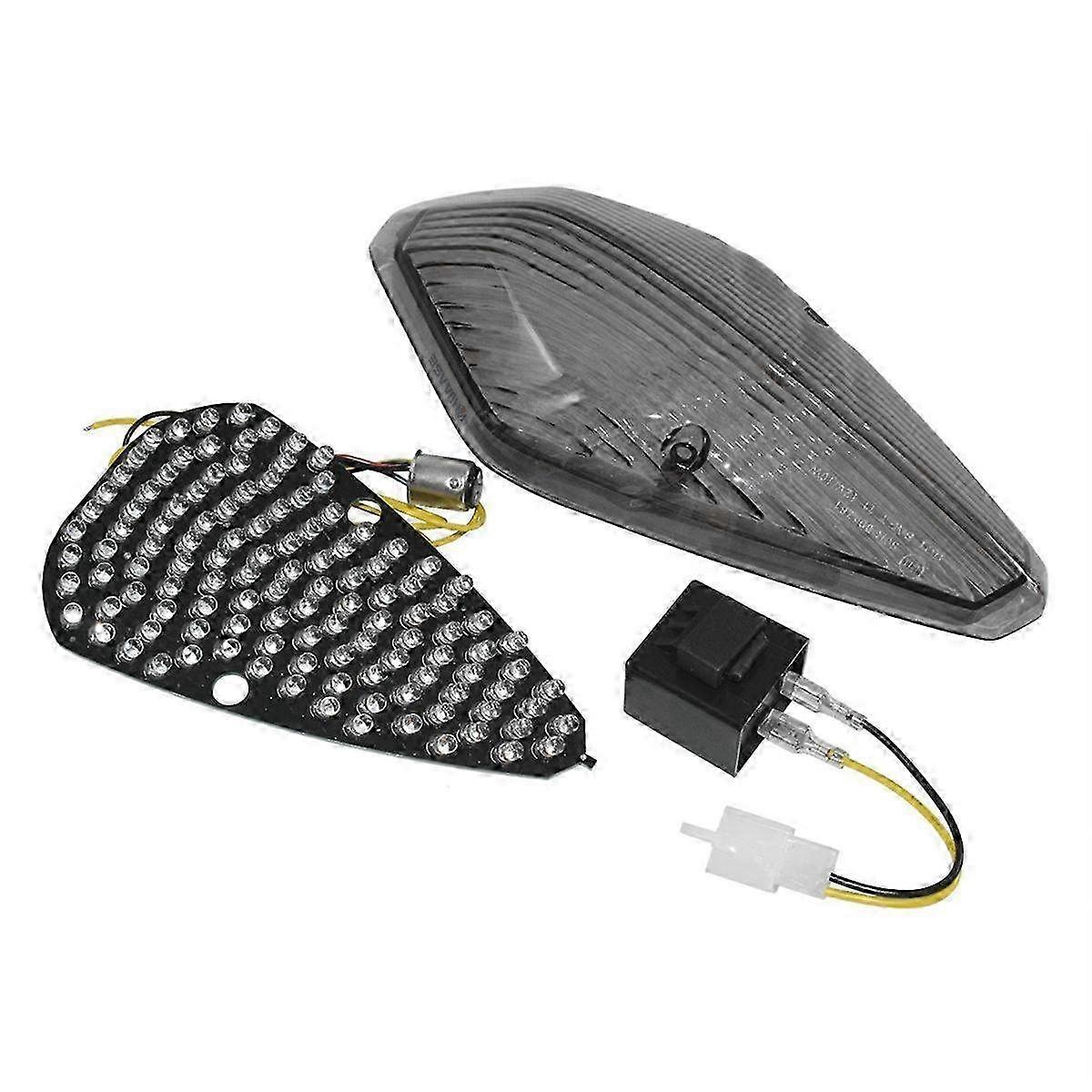 Integrated LED Taillight & Brake Light for VTX Motorcycle - High-Visibility Tail Lamp for Enhanced Safety and Style