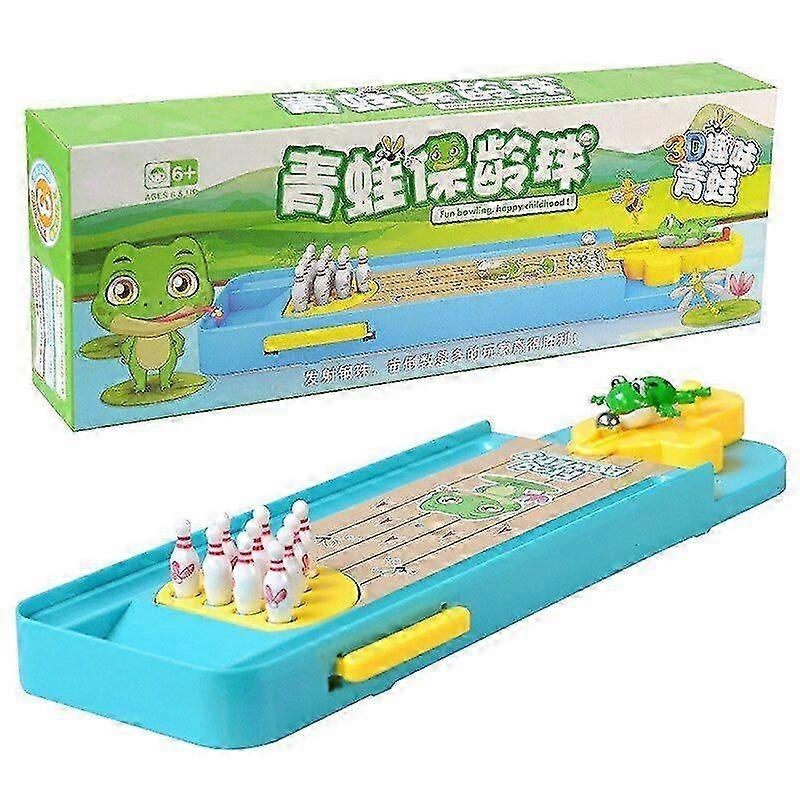 Wooden Mini Desktop Bowling Game Children's Toy Set Fun Indoor Parent-Child Interactive