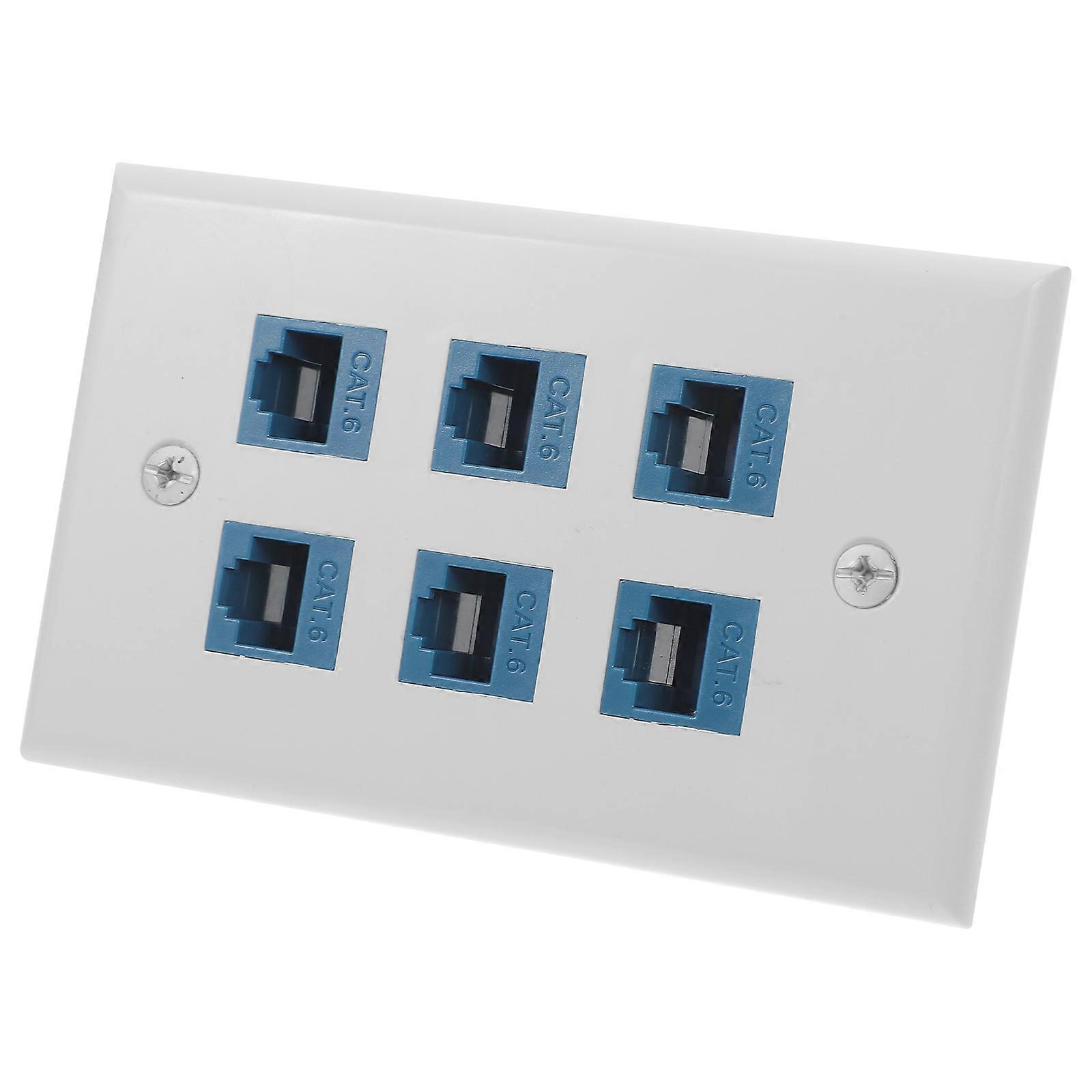 Ethernet Wall Outlet Panel for Home and Office   Easy Installation Without Punch Down Tool, Durable Network Socket for Reliable Connectivity and