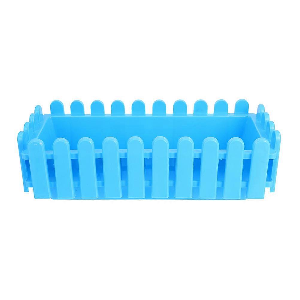 Fence Shaped Outdoor Succulent Plant Container for Patios Balconies and Windowsills – Long Delicate Design for DIY Planting