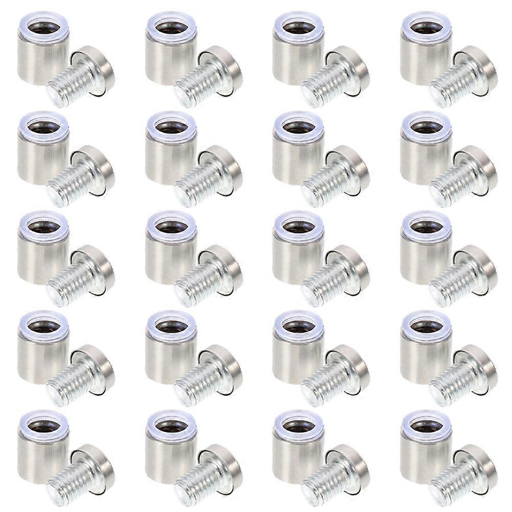 アクリル板の設置のためのスタンドオフの台紙の頑丈な円筒形のデザイン2.5X2.5X2.5CM屋内および屋外の使用20個