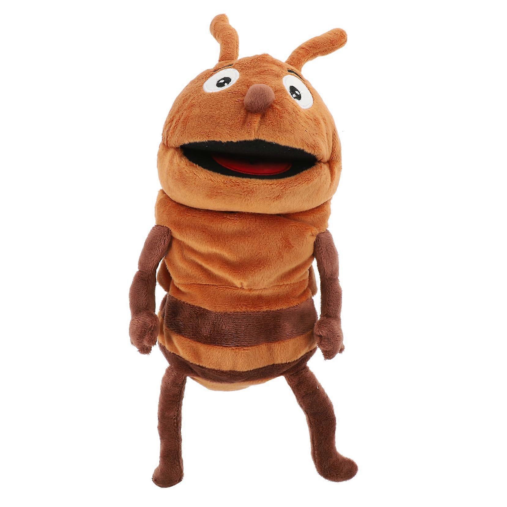 Hand Puppets for Interactive Storytelling, Plush Washable Cartoon Ants Puppet, Creative Game for Kids, 12 Inches