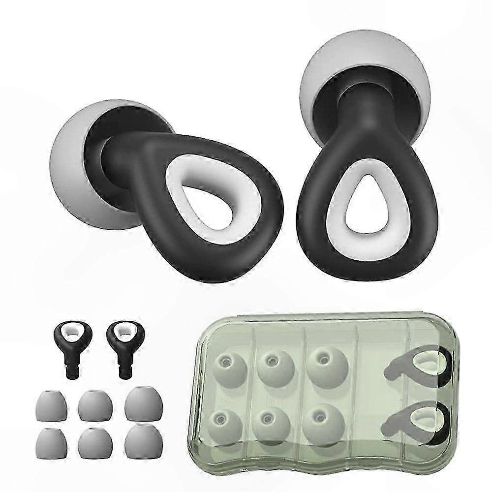 Soft Reusable Silicone Earplugs for Sleep and Noise Reduction