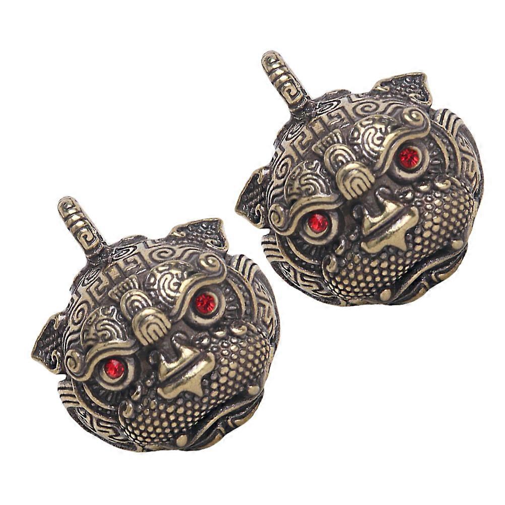 Compact Key Chain Hanging 2Pack Luxury Key Ring Decor For Daily Use With Durable Brass Material