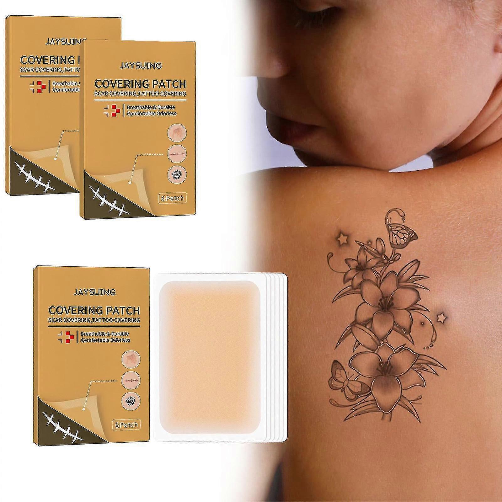 18 Adet Nefes Alabilir Dövme Kusur Gizleme Bandı, Yara İzleri Kusur Örtü Bant Çıkartmaları, Dövme Cilt Kalkanları Kapağı